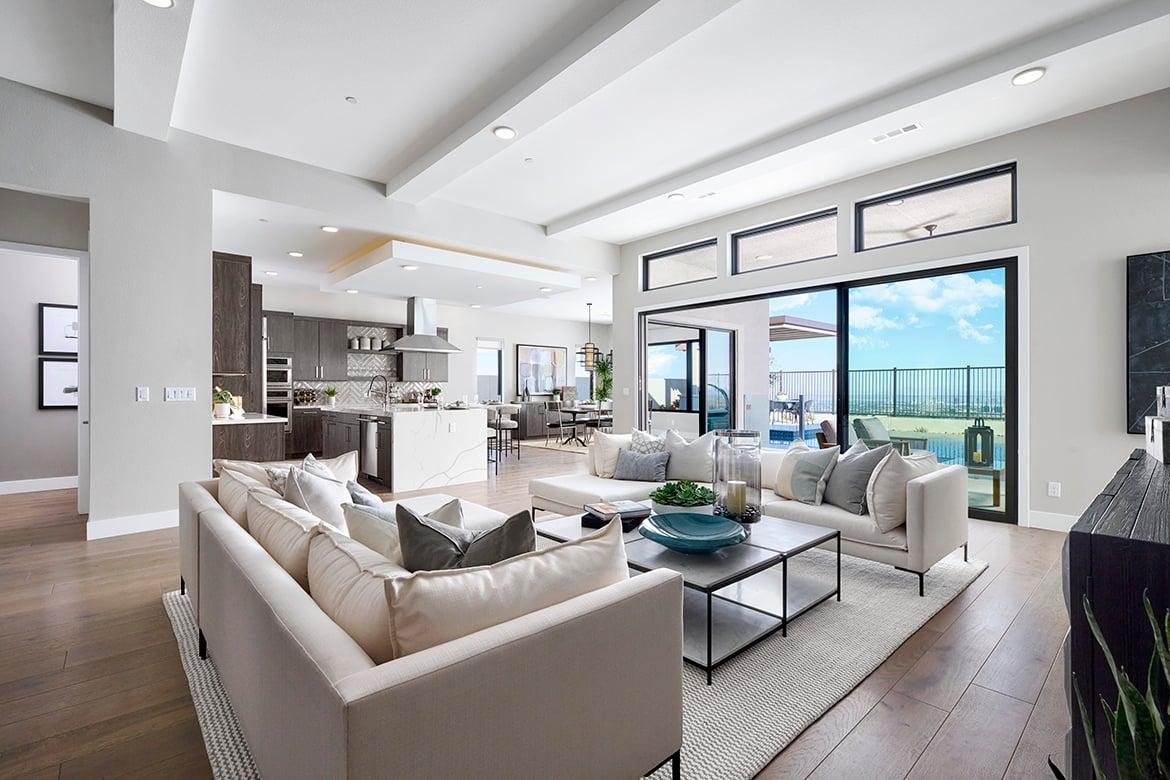 Model home living room